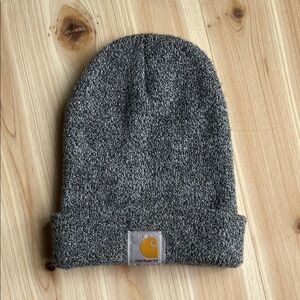 Carhartt Heather Gray Knit Patch Beanie